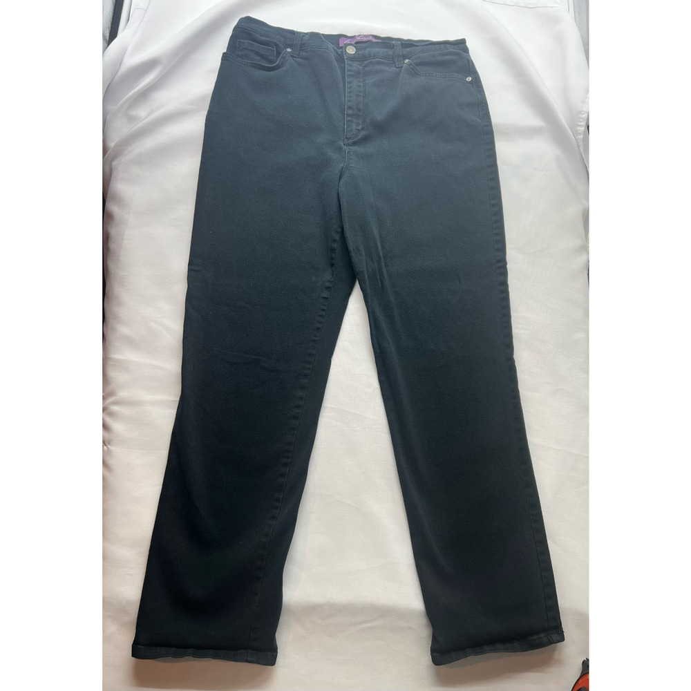 2018 GLORIA VANDERBILT Black Indonesia Amanda Denim Jeans Plus Size 14‎